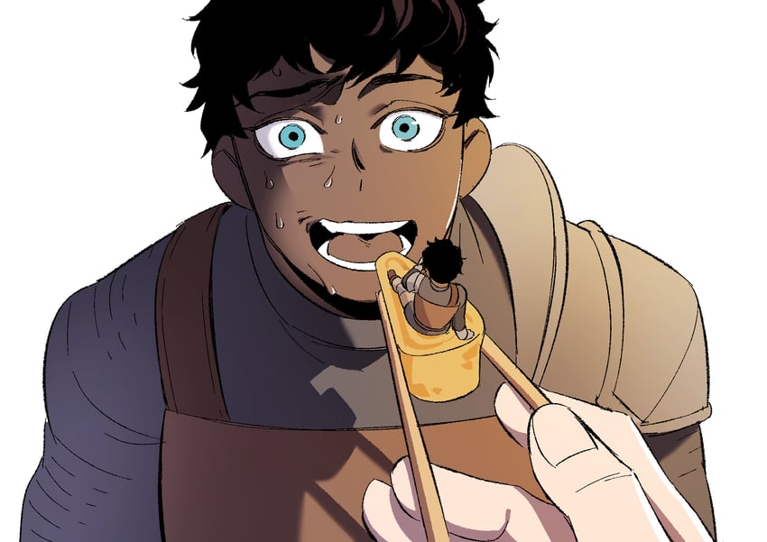 laios touden and kabru (dungeon meshi) drawn by daki_info