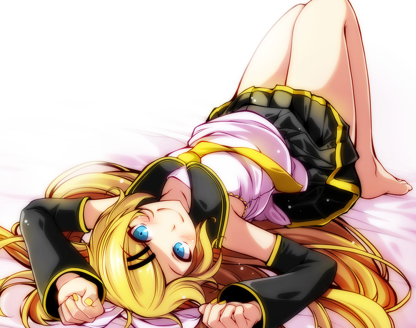 kagamine rin (vocaloid and 1 more) drawn by tsukishiro_saika