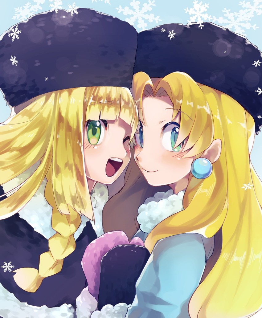 lillie and kalinka cossack (pokemon and 2 more) drawn by tkt_mayo