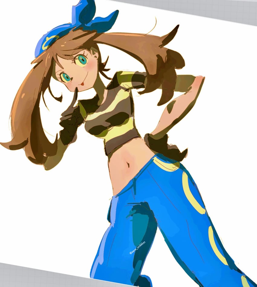 may and team aqua grunt (pokemon and 1 more) drawn by zs_(zero_sickkkzs)