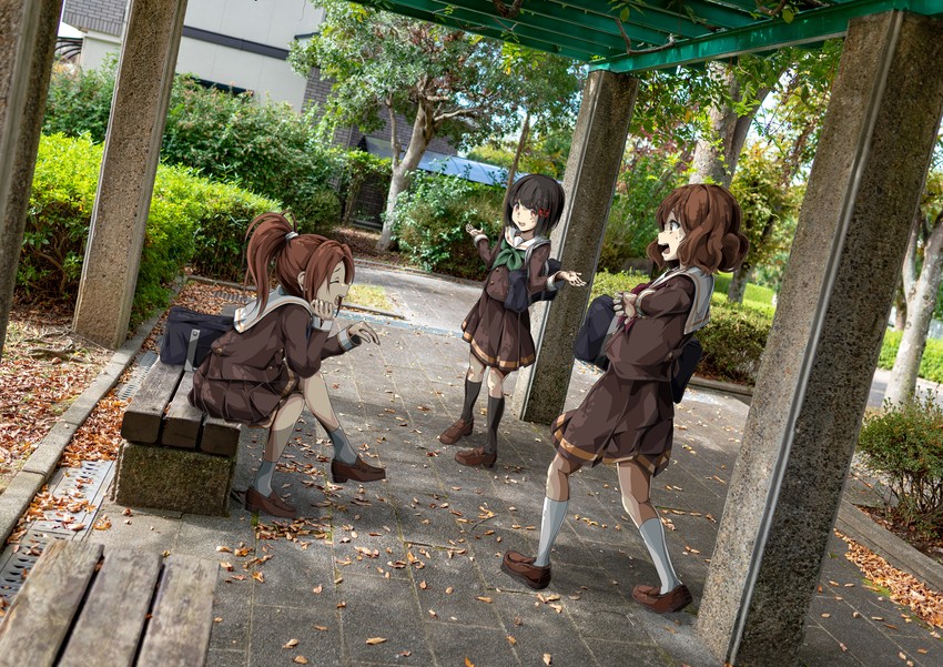 oumae kumiko, nakagawa natsuki, and hisaishi kanade (hibike! euphonium and 1 more) drawn by maru_sashi