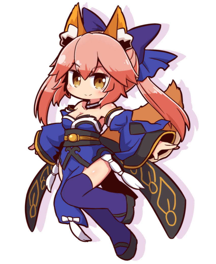 tamamo and tamamo no mae (fate and 2 more) drawn by naga_u