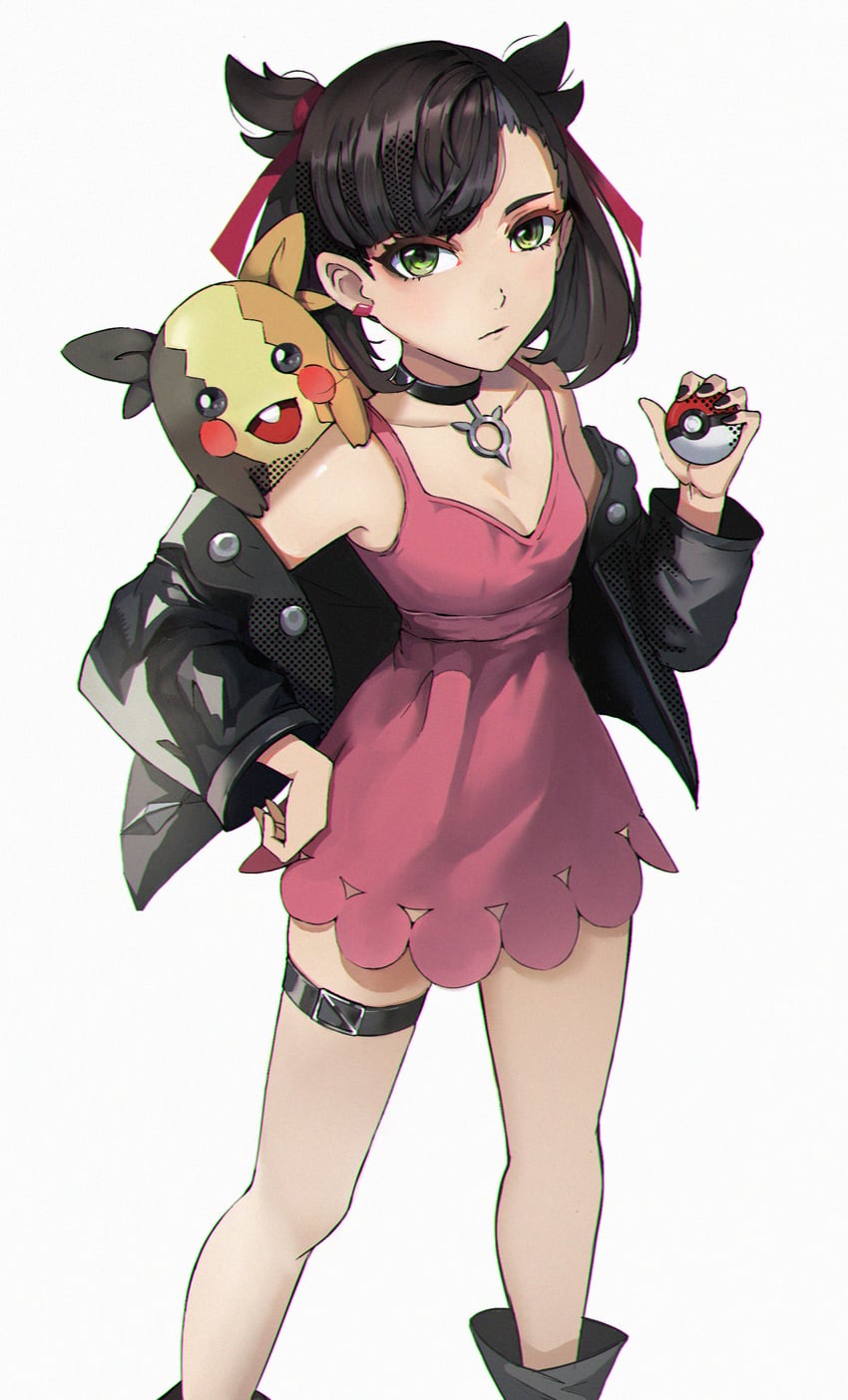 marnie and morpeko (pokemon and 1 more) drawn by jorinz