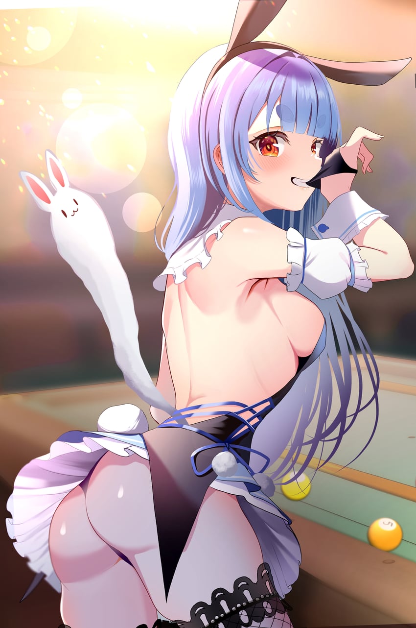 usada pekora and don-chan (hololive) drawn by hinoki_kahun0