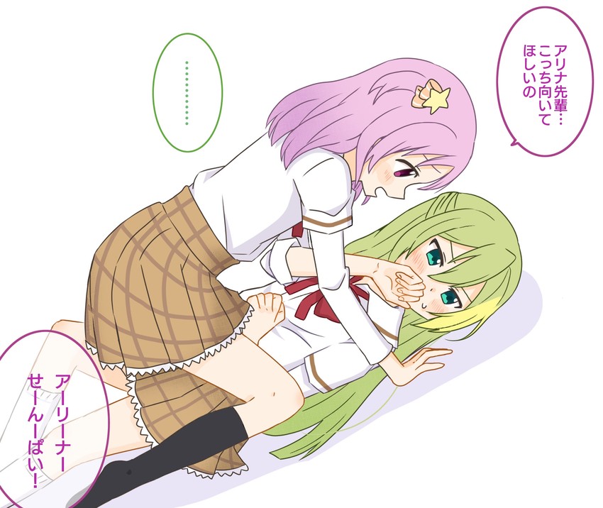 alina gray and misono karin (mahou shoujo madoka magica and 1 more) drawn by matcha_(sdsk5275)