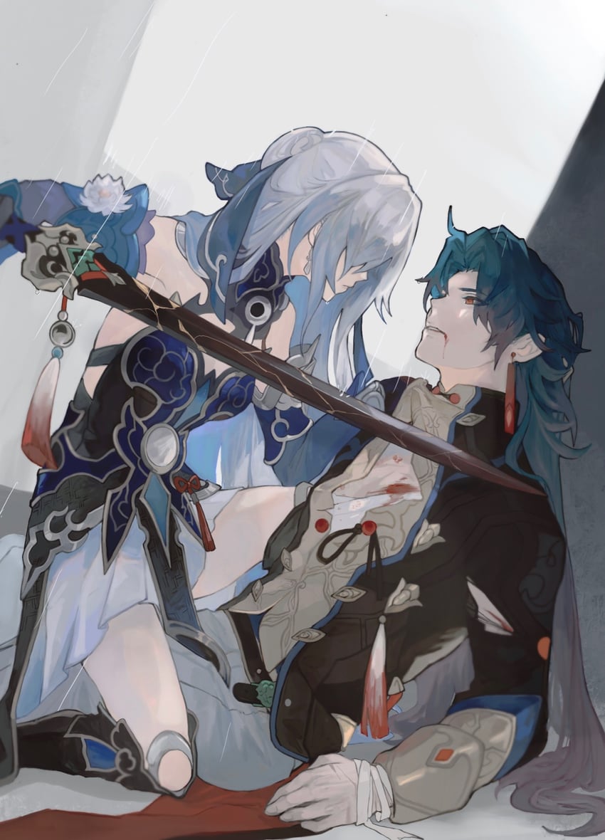 blade and jingliu (honkai and 1 more) drawn by mumu_vosp