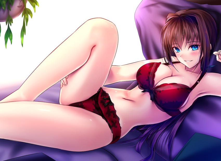 aozaki aoko (tsukihime and 1 more) drawn by akeyama_kitsune