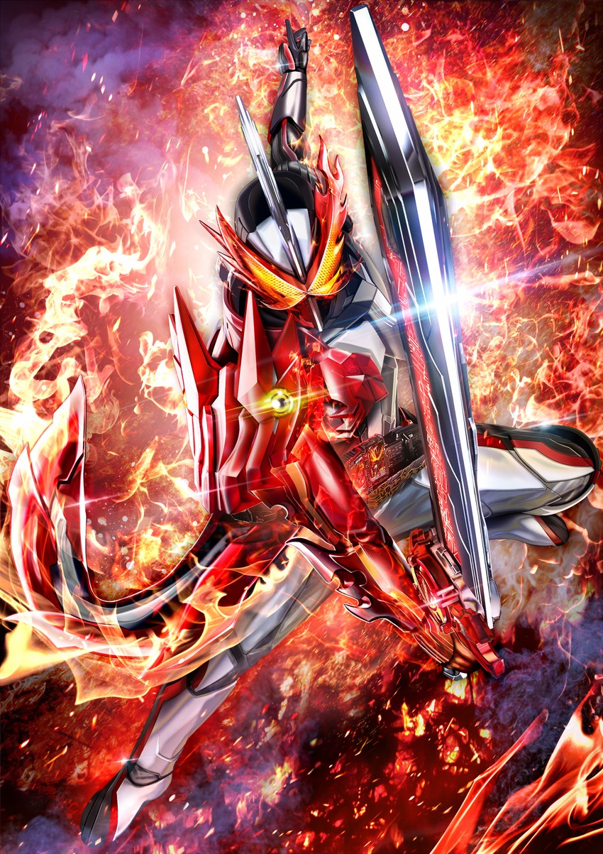 kamen rider saber (kamen rider and 1 more) drawn by masukudo_(hamamoto_hikaru)