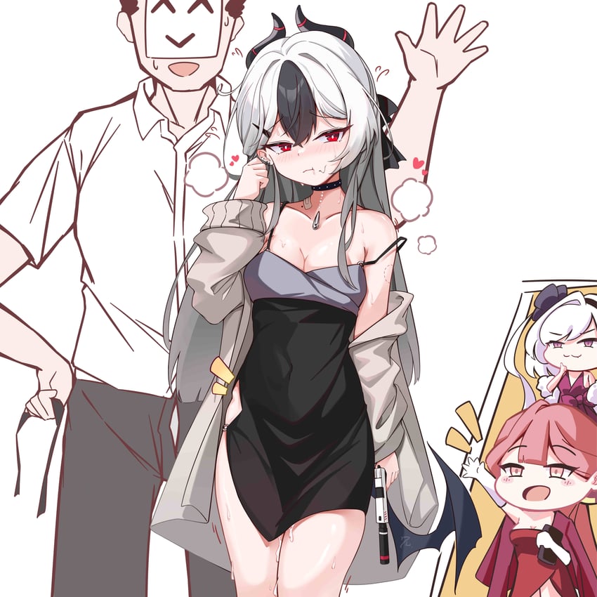 sensei, kayoko, aru, and mutsuki (blue archive) drawn by wizard2482
