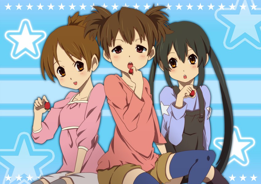 nakano azusa, hirasawa ui, and suzuki jun (k-on!) drawn by hajime_(hajime-ill-1st)