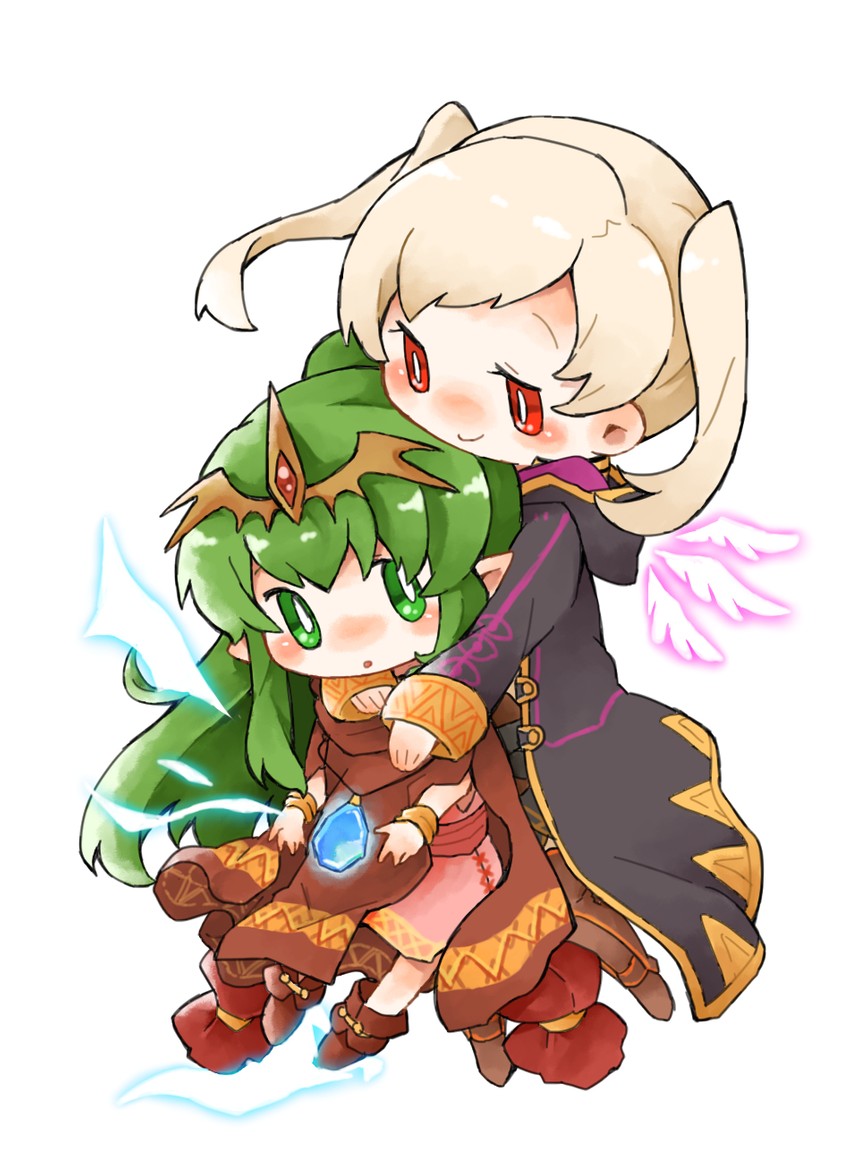female robin and tiki (fire emblem and 3 more) drawn by shunrai