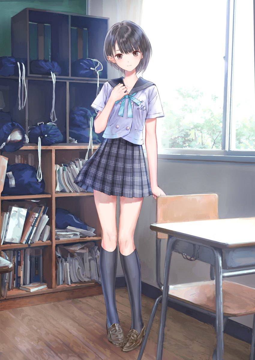 shirai hinako (blue reflection and 1 more) drawn by kishida_mel