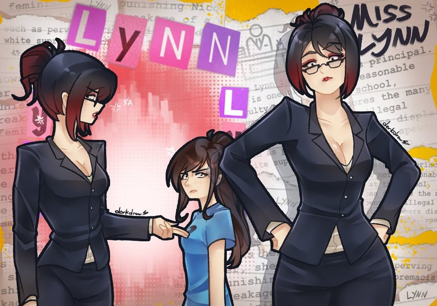 nicole and lynn hadley (class of 09) drawn by derkdrew124