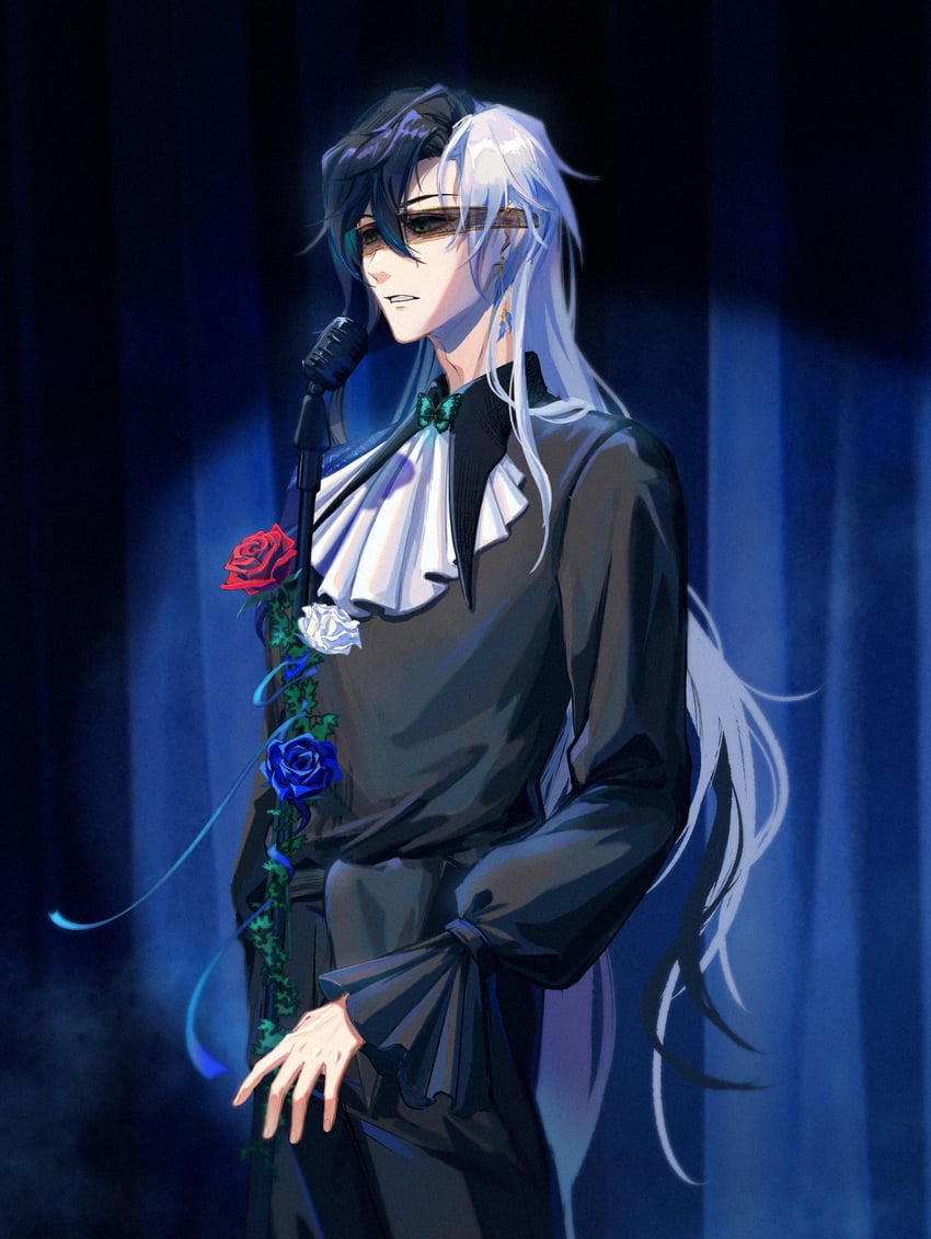 yuezheng longya (vocaloid and 1 more) drawn by alfred_(bjyayl)