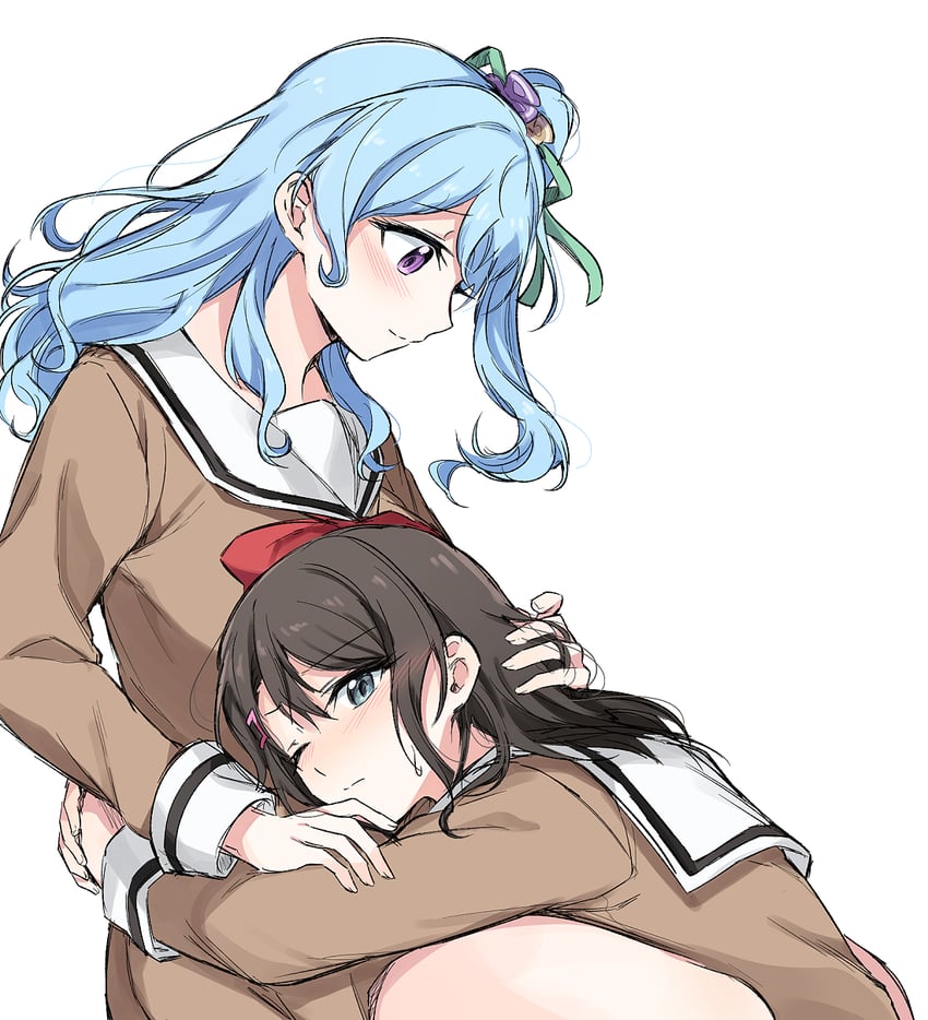 okusawa misaki and matsubara kanon (bang dream!) drawn by opi