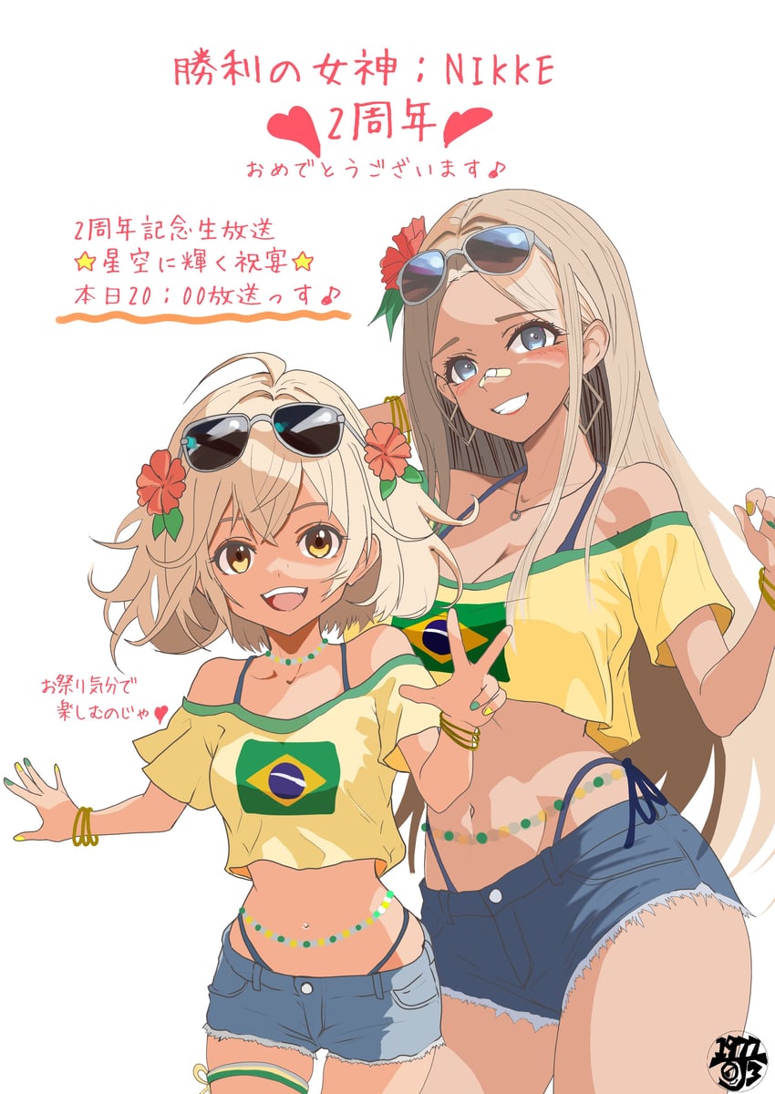 hatsune miku, brazilian miku, liter, and centi (vocaloid and 1 more) drawn by 1977_oj3