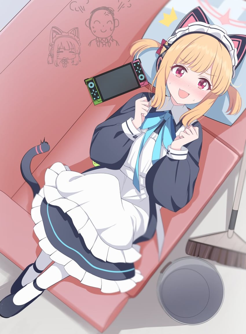 sensei, doodle sensei, and momoi (blue archive) drawn by hoshino_ouka