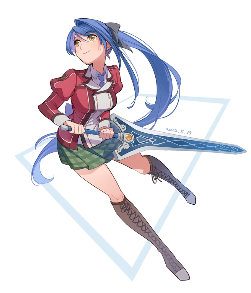 laura s. arseid (eiyuu densetsu and 2 more) drawn by feng_you