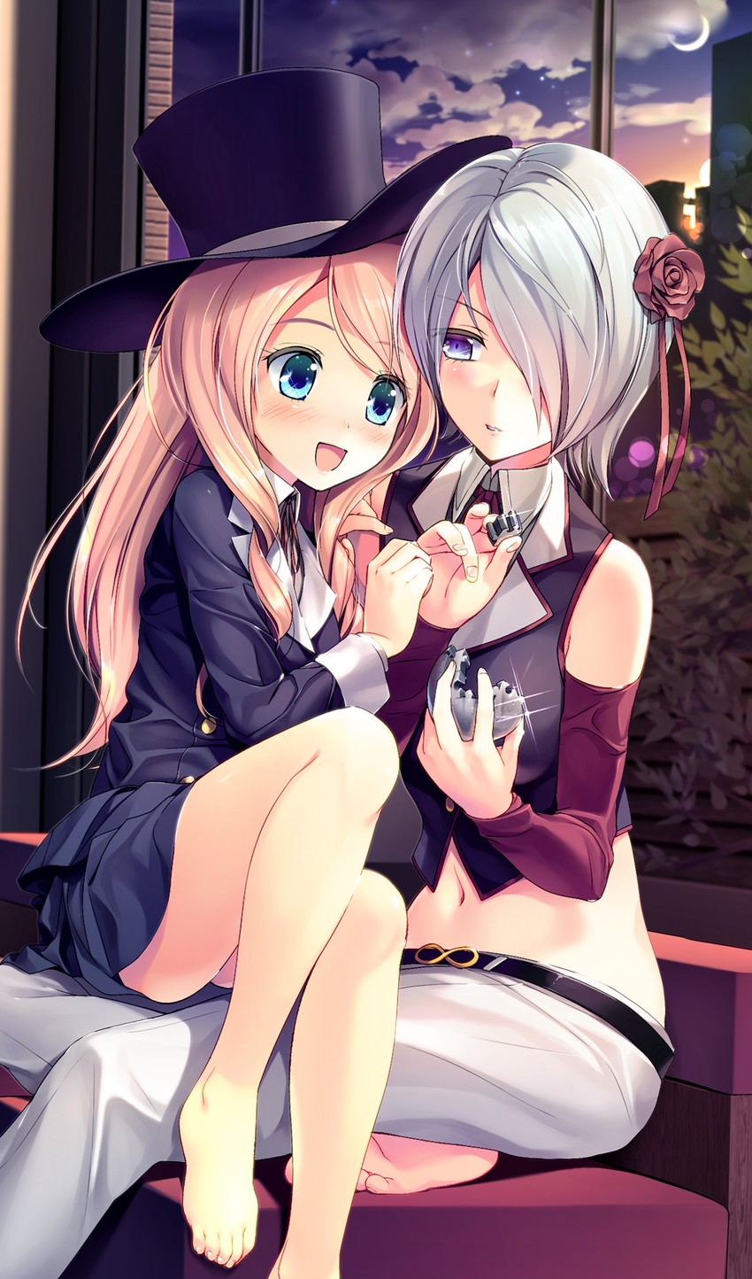 melancholy and mizerka (phi brain puzzle of god and 1 more) drawn by futago_monad