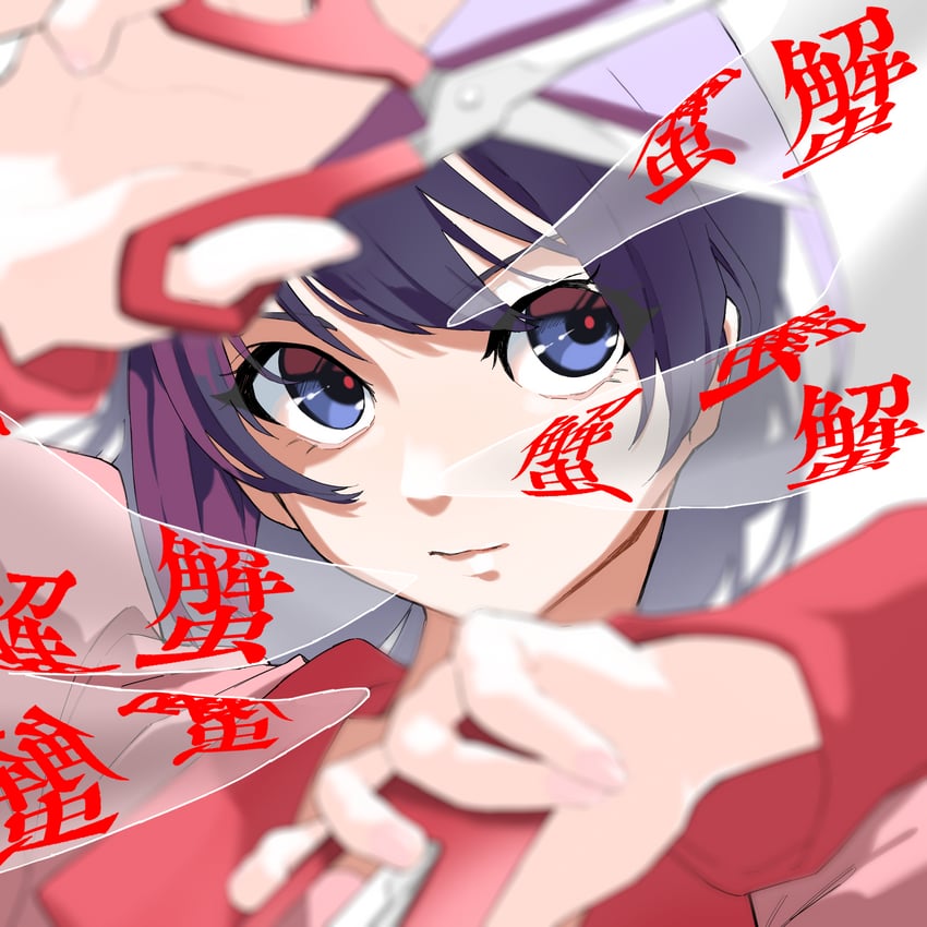 senjougahara hitagi (monogatari and 1 more) drawn by 999ool