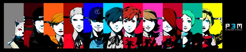yuuki makoto, aigis, shiomi kotone, takeba yukari, kirijou mitsuru, and 7 more (persona and 2 more) drawn by brack-box9