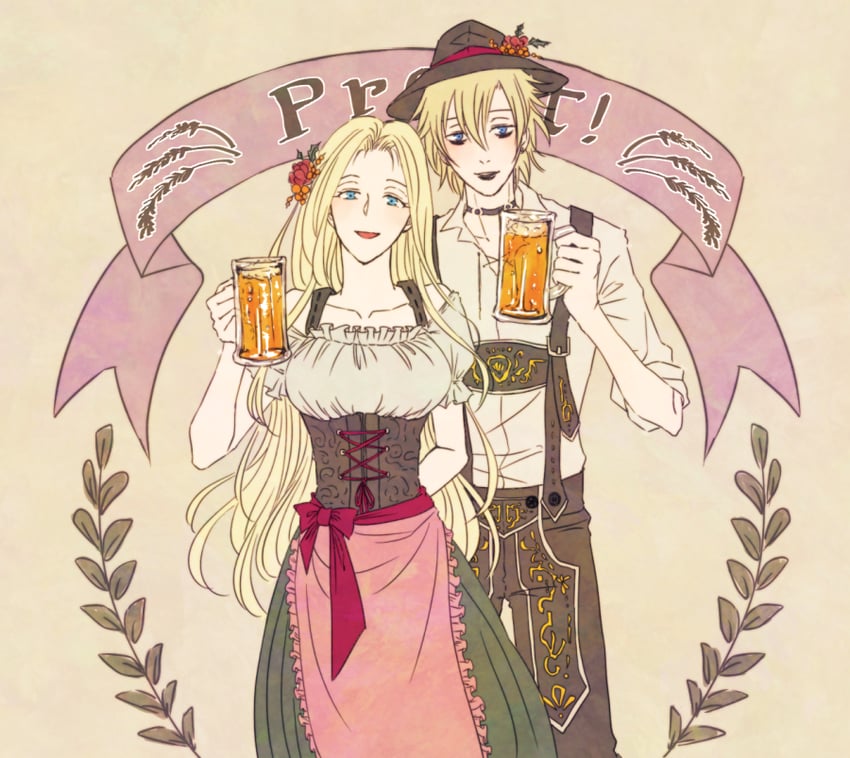 johann faust viii and eliza (shaman king) drawn by zkr1025