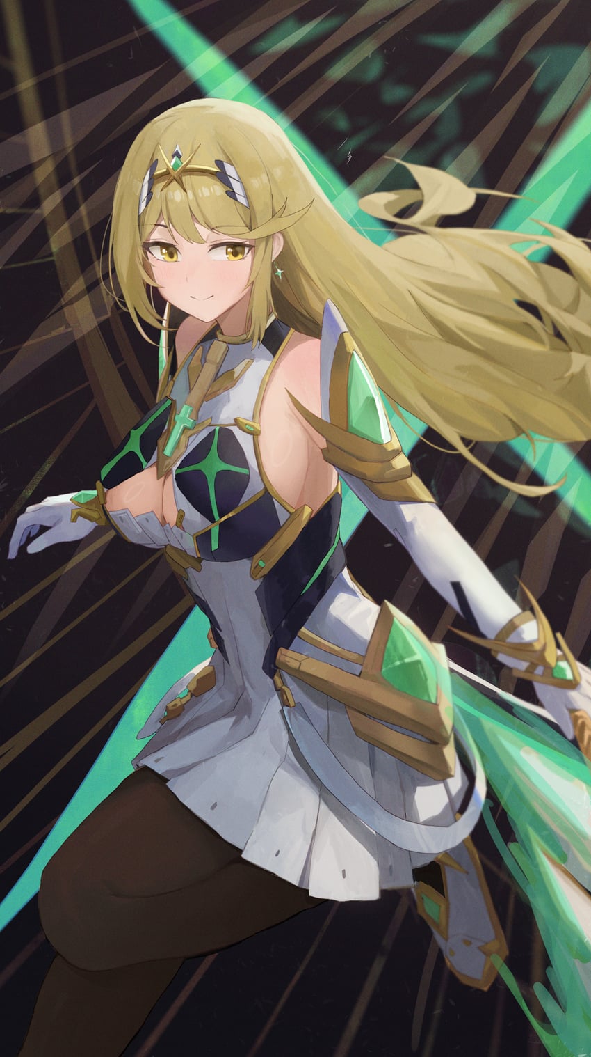 mythra (xenoblade chronicles and 1 more) drawn by jianjia