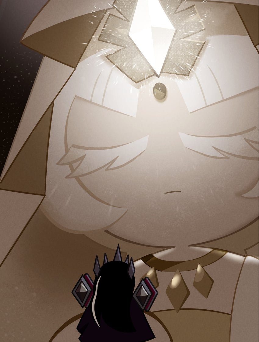 mystic flour cookie and dark cacao cookie (cookie run and 1 more) drawn by vulpecula-v