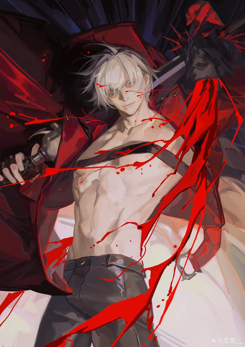 dante (devil may cry and 1 more) drawn by sin_node