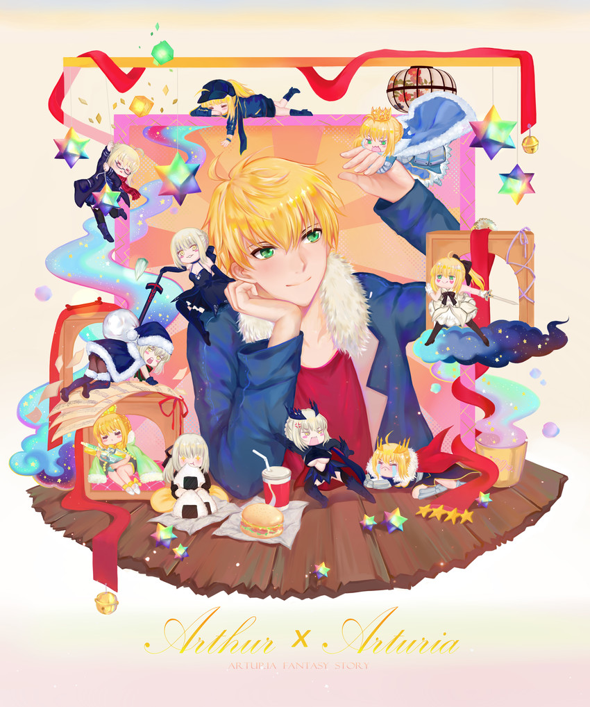artoria pendragon, saber, saber alter, saber lily, mysterious heroine x alter, and 3 more (fate and 1 more) drawn by lapis_(13567118)