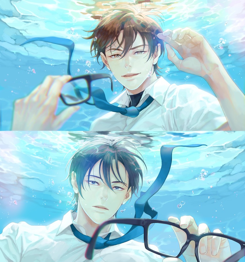 miyuki kazuya and furuya satoru (ace of diamond) drawn by twoframe