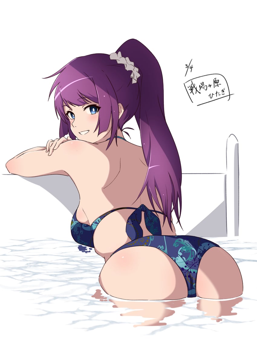 senjougahara hitagi (monogatari) drawn by nishizuki_shino