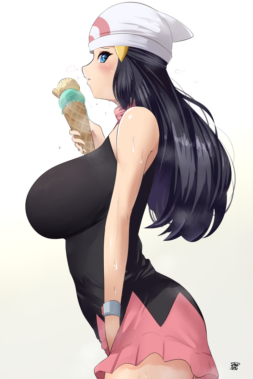 dawn (pokemon and 1 more) drawn by sana!rpg