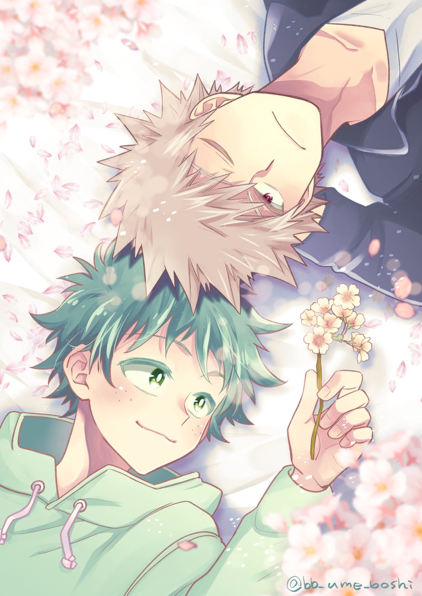midoriya izuku and bakugou katsuki (boku no hero academia) drawn by ume_(326310)