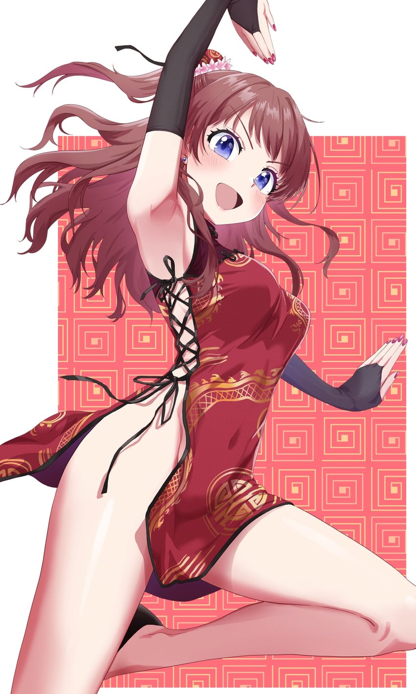 hanami saki (idolmaster and 1 more) drawn by run_p_(aveton)