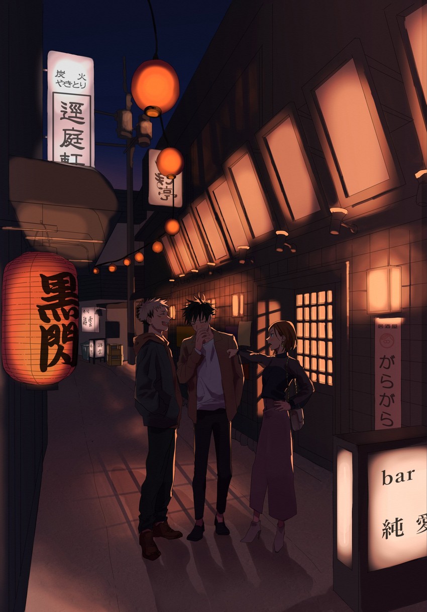 itadori yuuji, fushiguro megumi, and kugisaki nobara (jujutsu kaisen) drawn by tachibana_(tachibanakimi)