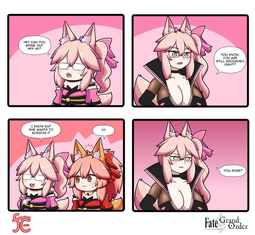 tamamo, tamamo cat, and koyanskaya (fate and 1 more) drawn by keita_naruzawa