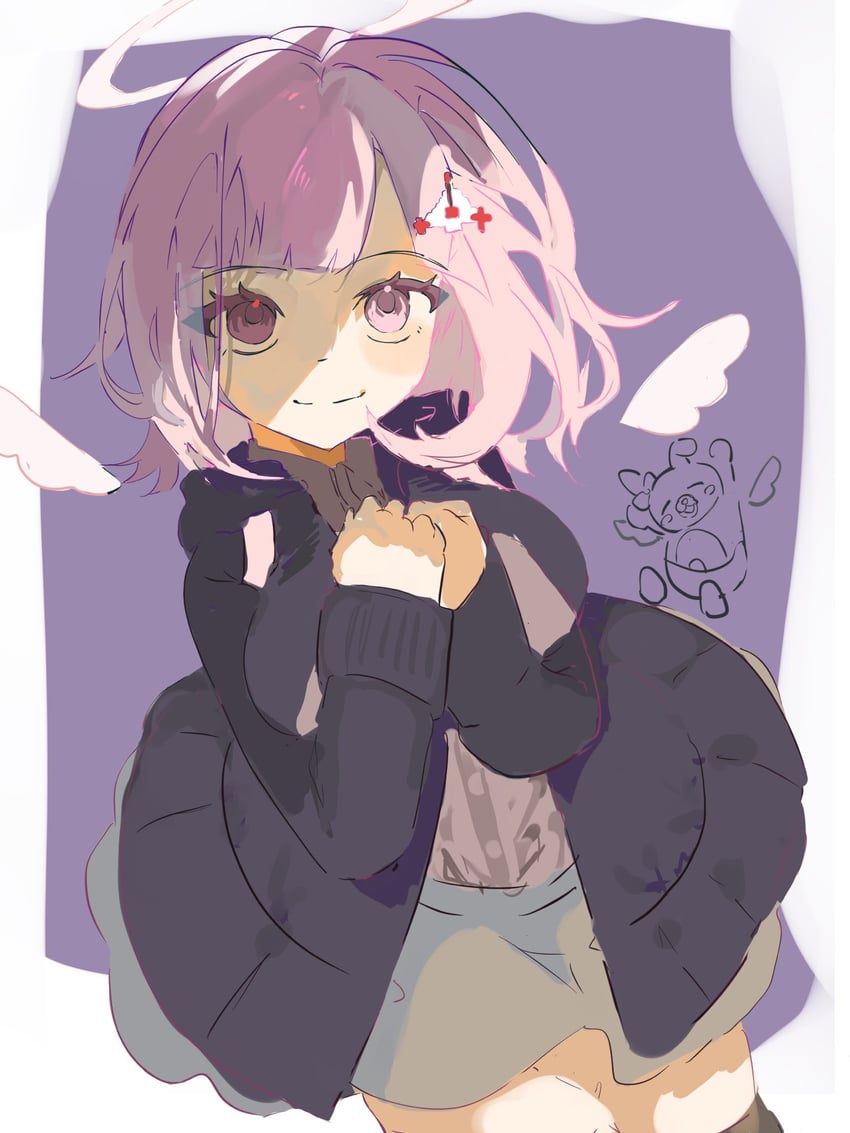 nanami chiaki and usami (danganronpa and 1 more) drawn by daisansha_shiten