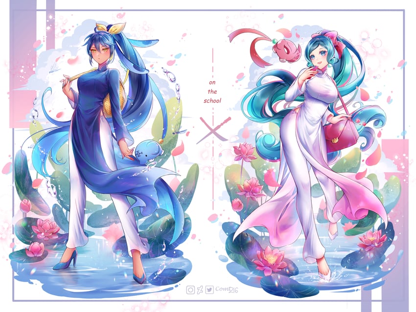 trung trac and trung nhi (fate and 2 more) drawn by comt216
