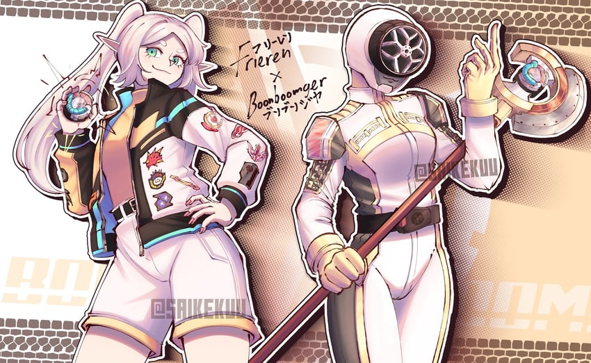 frieren (sousou no frieren and 2 more) drawn by saikekuu