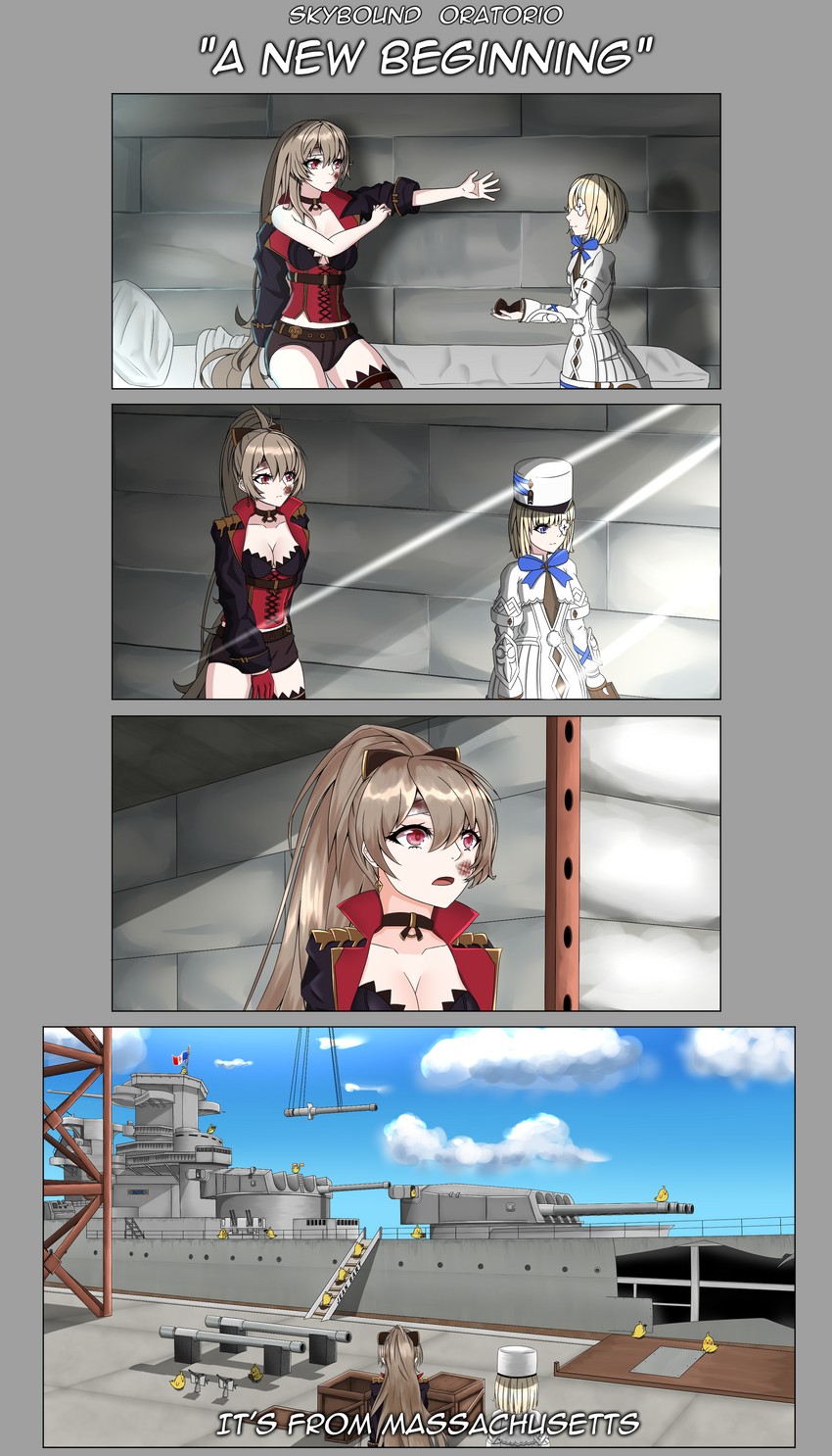 manjuu, jean bart, and le terrible (azur lane) drawn by musanix