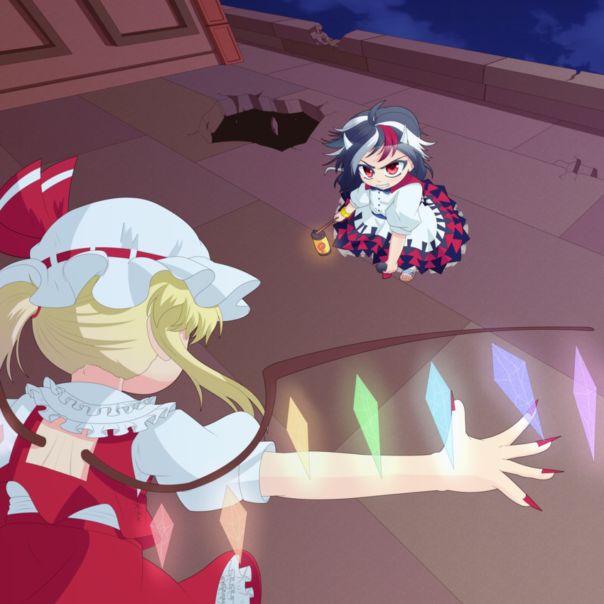 flandre scarlet and kijin seija (touhou and 1 more) drawn by ann_momitsu