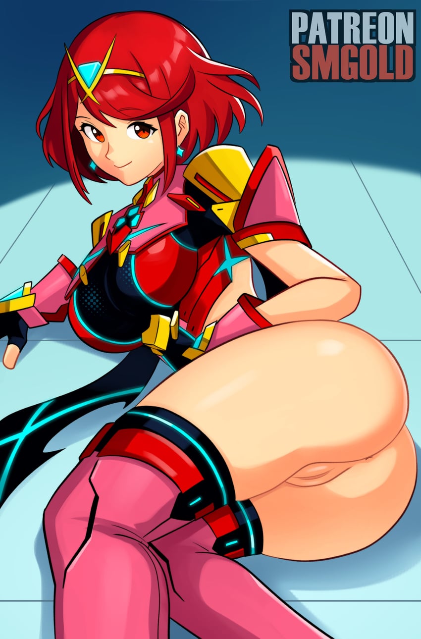 pyra (xenoblade chronicles and 1 more) drawn by smgold