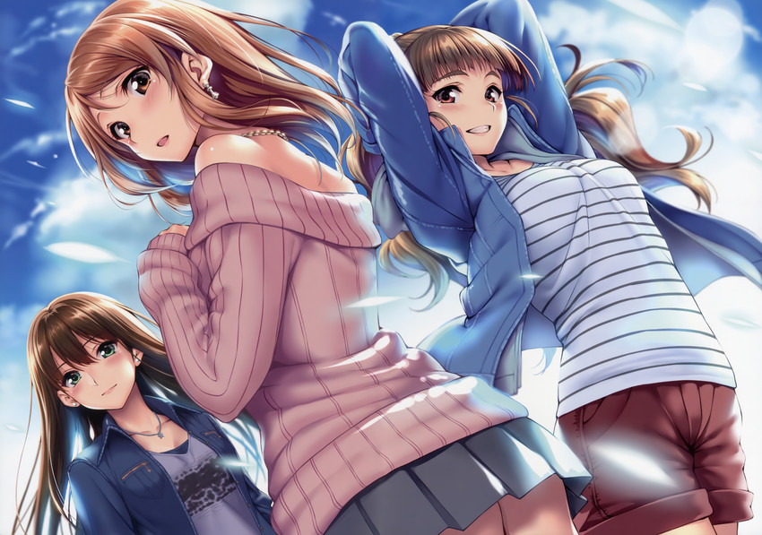 shibuya rin, hojo karen, and kamiya nao (idolmaster and 1 more) drawn by piromizu