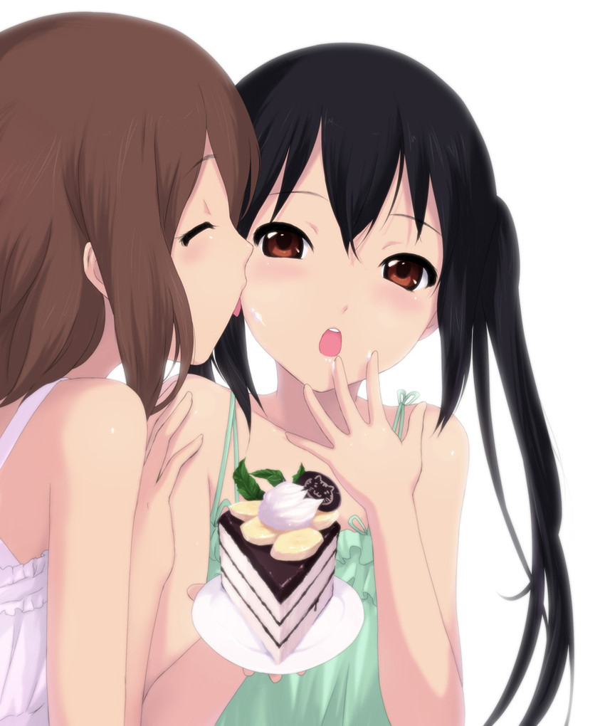 nakano azusa and hirasawa yui (k-on!) drawn by cait_aron