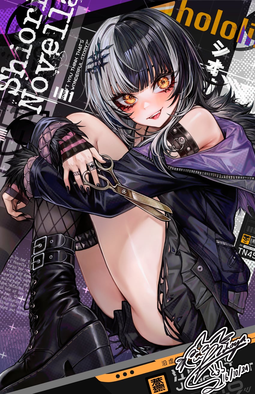shiori novella (hololive and 1 more) drawn by nekodayo22