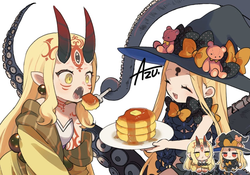 abigail williams and ibaraki douji (fate and 1 more) drawn by azu_(kirara310)