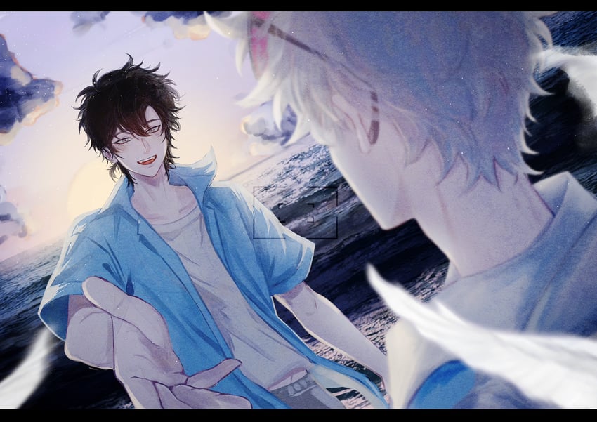 cheng xiaoshi and lu guang (shiguang dailiren) drawn by yolu_gin