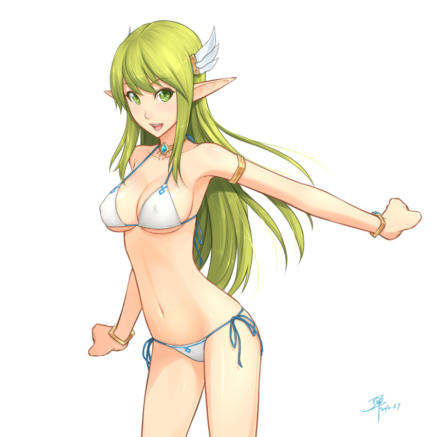 rena erindel and grand archer (elsword) drawn by dan_(kumadan)