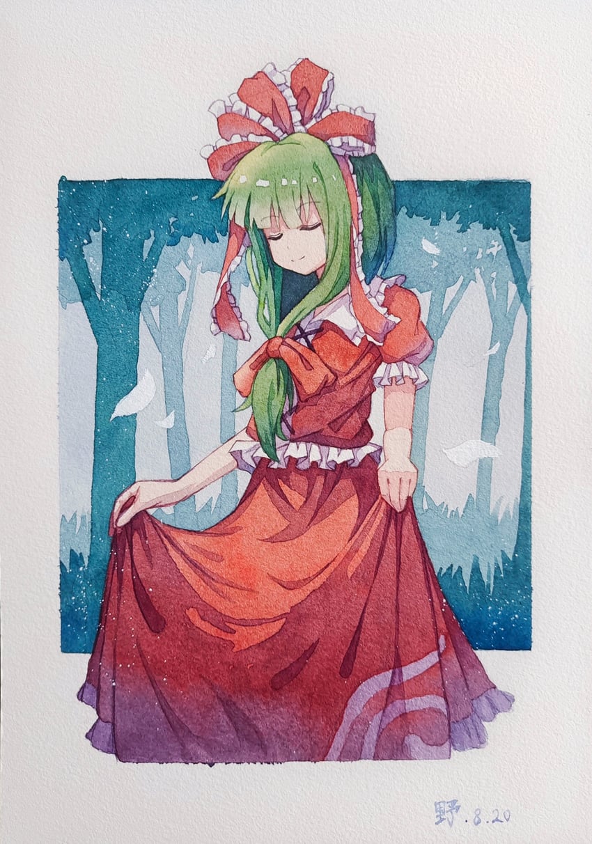 kagiyama hina (touhou) drawn by yeshi_(pixiv45982327)